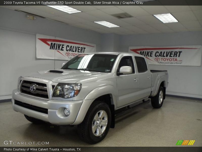 Silver Streak Mica / Graphite Gray 2009 Toyota Tacoma V6 PreRunner TRD Sport Double Cab