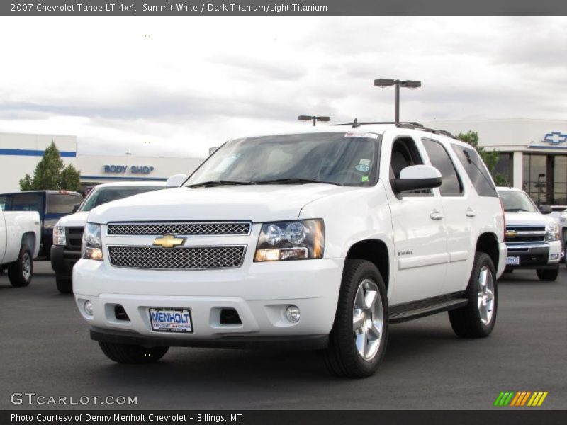 Summit White / Dark Titanium/Light Titanium 2007 Chevrolet Tahoe LT 4x4