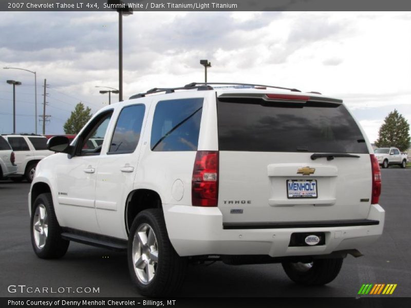 Summit White / Dark Titanium/Light Titanium 2007 Chevrolet Tahoe LT 4x4