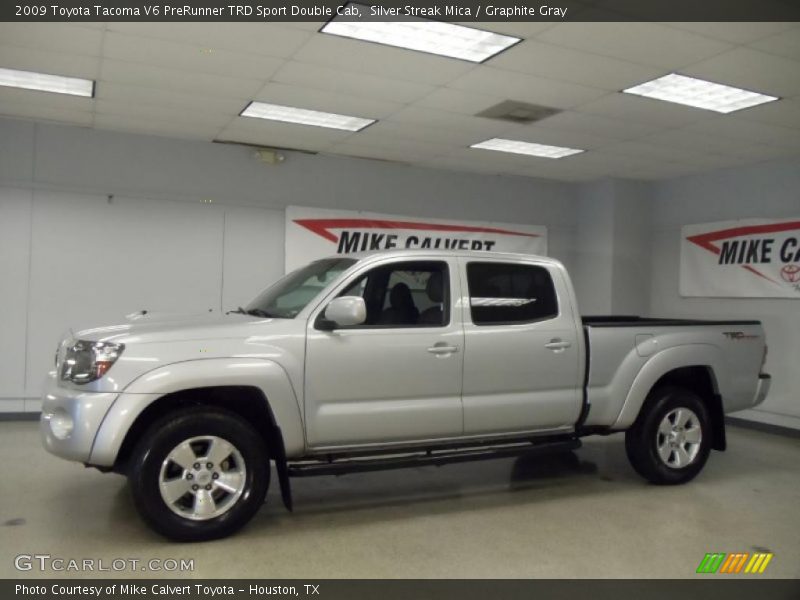Silver Streak Mica / Graphite Gray 2009 Toyota Tacoma V6 PreRunner TRD Sport Double Cab