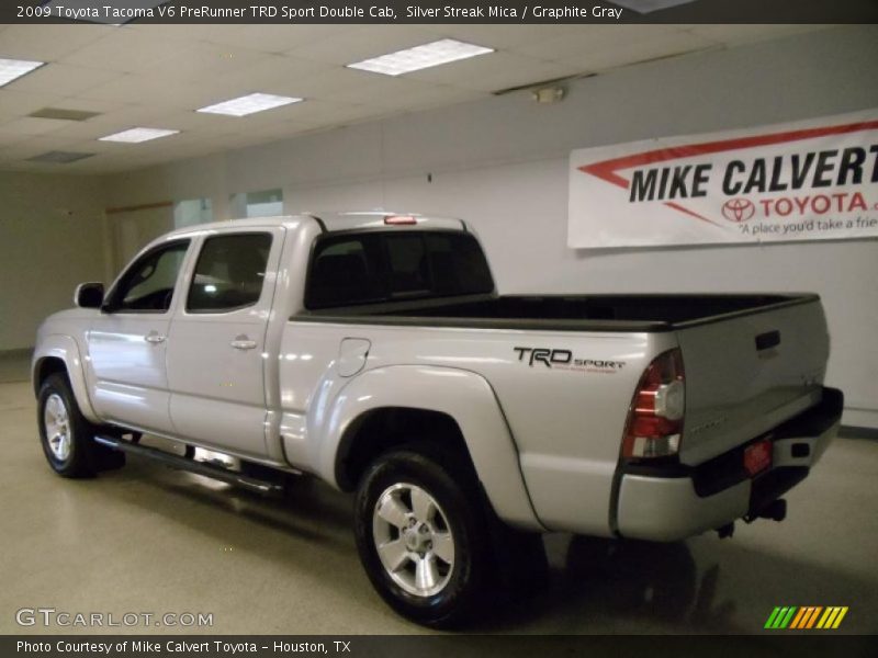 Silver Streak Mica / Graphite Gray 2009 Toyota Tacoma V6 PreRunner TRD Sport Double Cab