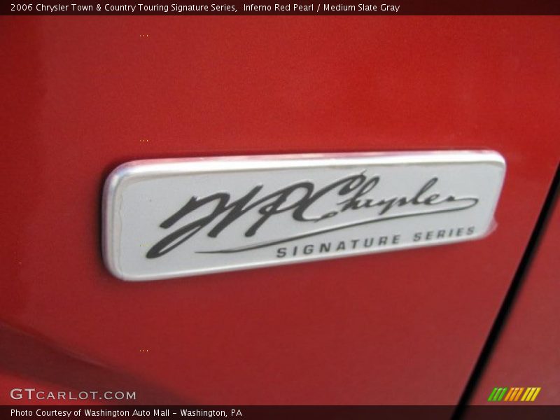 Inferno Red Pearl / Medium Slate Gray 2006 Chrysler Town & Country Touring Signature Series