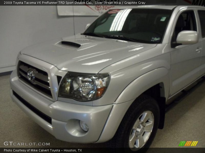 Silver Streak Mica / Graphite Gray 2009 Toyota Tacoma V6 PreRunner TRD Sport Double Cab