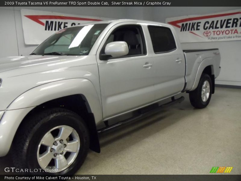 Silver Streak Mica / Graphite Gray 2009 Toyota Tacoma V6 PreRunner TRD Sport Double Cab