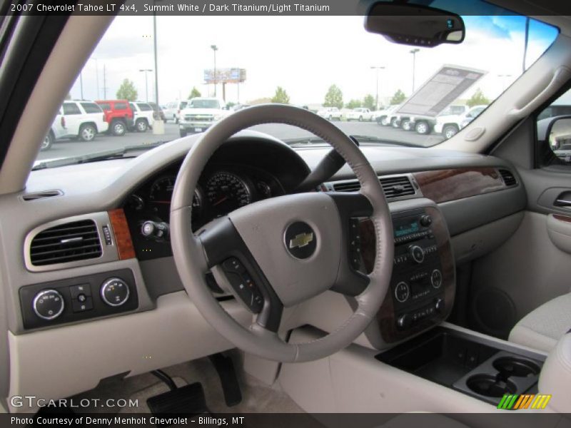 Summit White / Dark Titanium/Light Titanium 2007 Chevrolet Tahoe LT 4x4