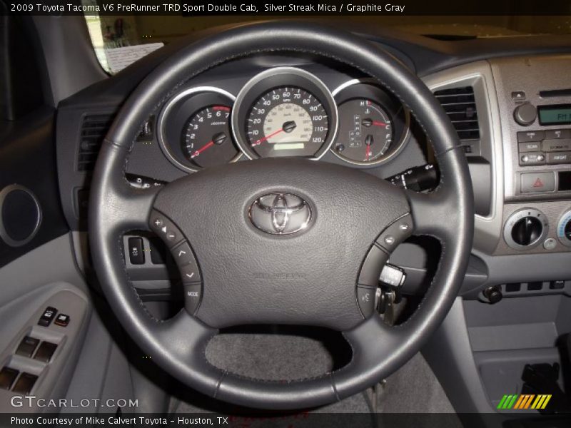 Silver Streak Mica / Graphite Gray 2009 Toyota Tacoma V6 PreRunner TRD Sport Double Cab