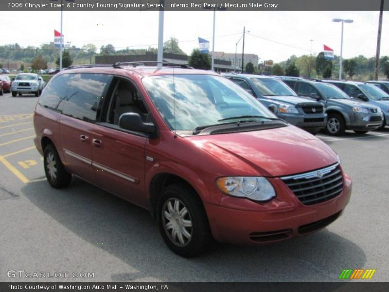 Inferno Red Pearl / Medium Slate Gray 2006 Chrysler Town & Country Touring Signature Series