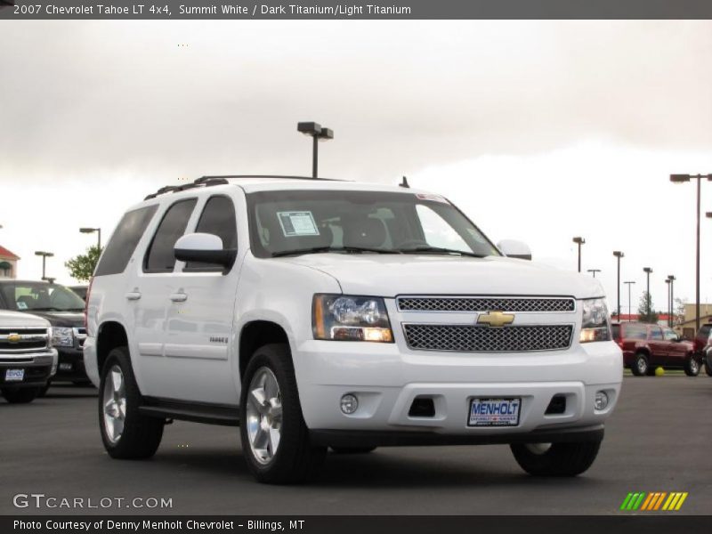 Summit White / Dark Titanium/Light Titanium 2007 Chevrolet Tahoe LT 4x4