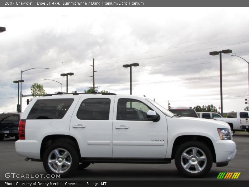 Summit White / Dark Titanium/Light Titanium 2007 Chevrolet Tahoe LT 4x4