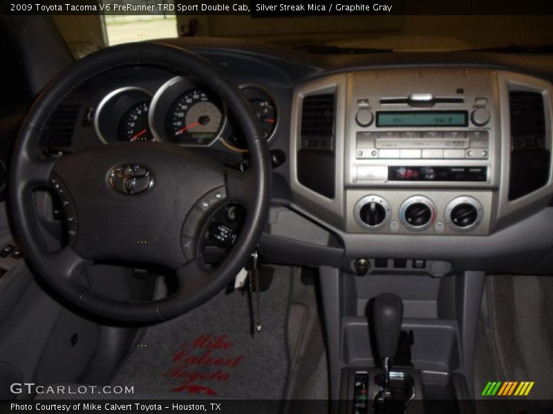 Silver Streak Mica / Graphite Gray 2009 Toyota Tacoma V6 PreRunner TRD Sport Double Cab