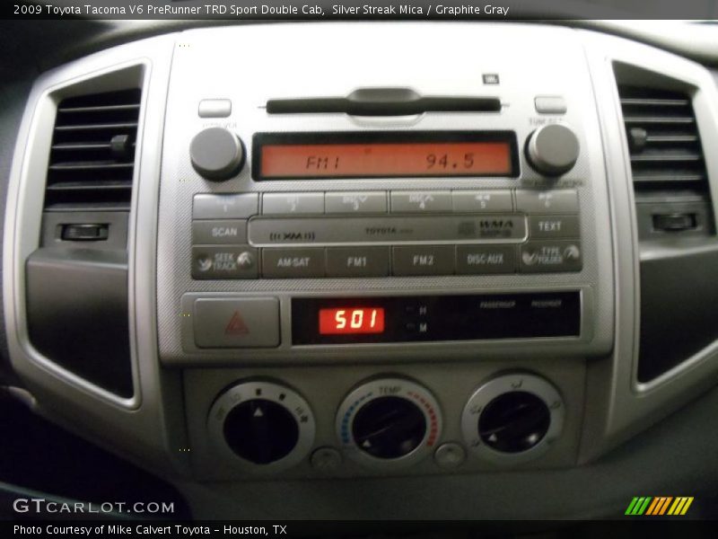 Silver Streak Mica / Graphite Gray 2009 Toyota Tacoma V6 PreRunner TRD Sport Double Cab