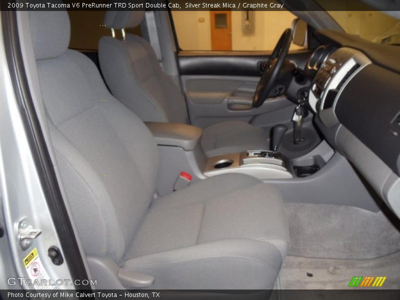 Silver Streak Mica / Graphite Gray 2009 Toyota Tacoma V6 PreRunner TRD Sport Double Cab