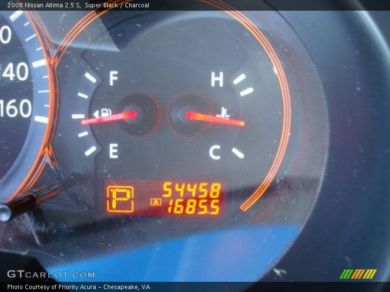Super Black / Charcoal 2008 Nissan Altima 2.5 S