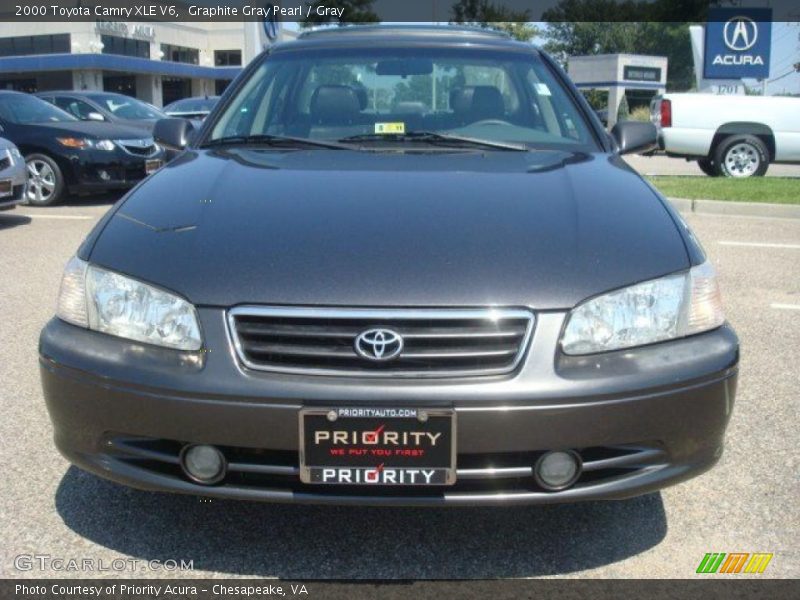 Graphite Gray Pearl / Gray 2000 Toyota Camry XLE V6