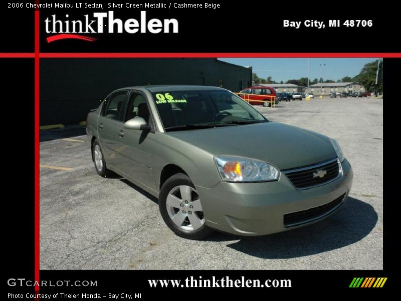 Silver Green Metallic / Cashmere Beige 2006 Chevrolet Malibu LT Sedan