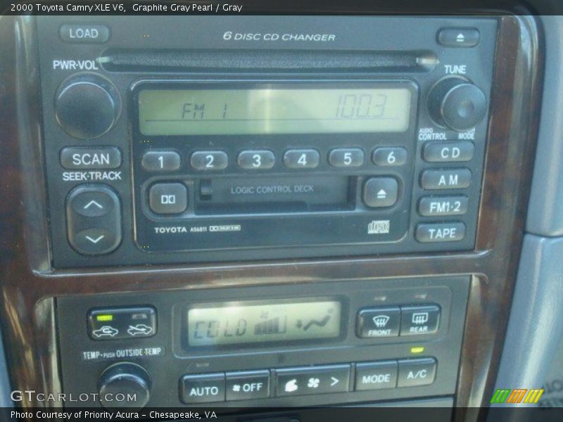 Graphite Gray Pearl / Gray 2000 Toyota Camry XLE V6
