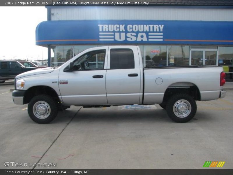 Bright Silver Metallic / Medium Slate Gray 2007 Dodge Ram 2500 ST Quad Cab 4x4