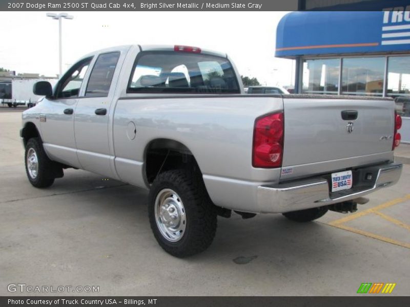 Bright Silver Metallic / Medium Slate Gray 2007 Dodge Ram 2500 ST Quad Cab 4x4