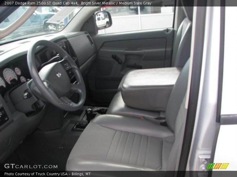 Bright Silver Metallic / Medium Slate Gray 2007 Dodge Ram 2500 ST Quad Cab 4x4
