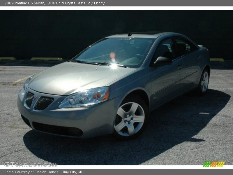 Blue Gold Crystal Metallic / Ebony 2009 Pontiac G6 Sedan