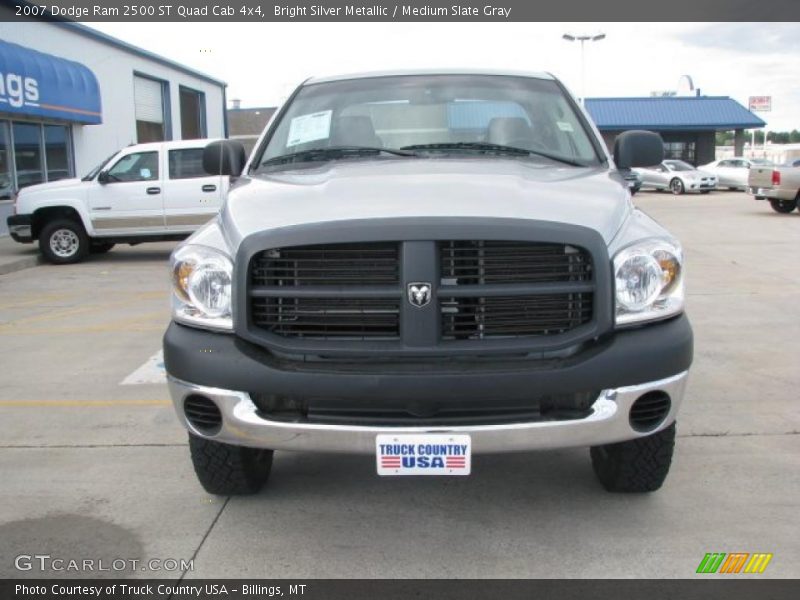Bright Silver Metallic / Medium Slate Gray 2007 Dodge Ram 2500 ST Quad Cab 4x4