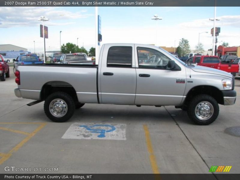 Bright Silver Metallic / Medium Slate Gray 2007 Dodge Ram 2500 ST Quad Cab 4x4