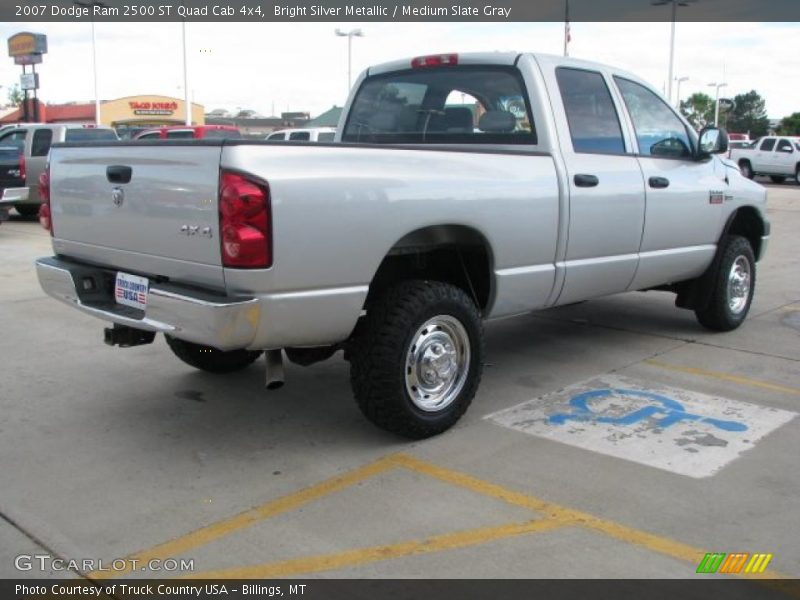 Bright Silver Metallic / Medium Slate Gray 2007 Dodge Ram 2500 ST Quad Cab 4x4