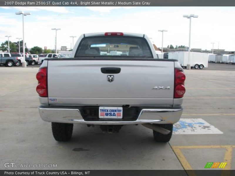 Bright Silver Metallic / Medium Slate Gray 2007 Dodge Ram 2500 ST Quad Cab 4x4