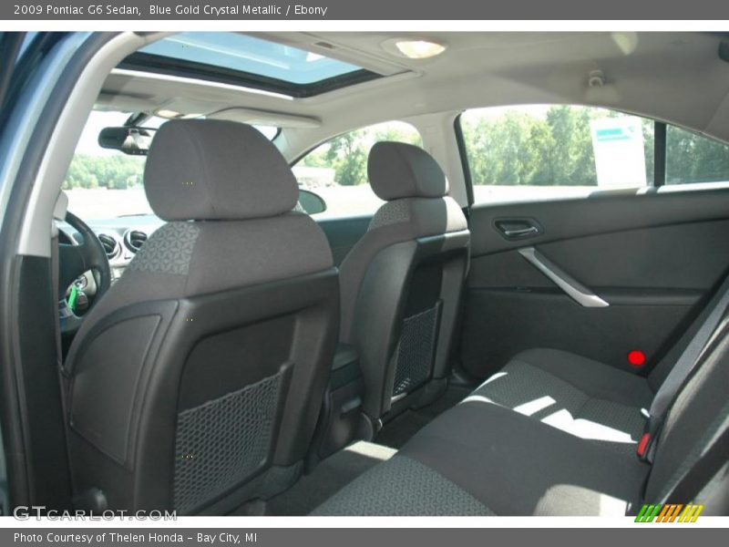 Blue Gold Crystal Metallic / Ebony 2009 Pontiac G6 Sedan