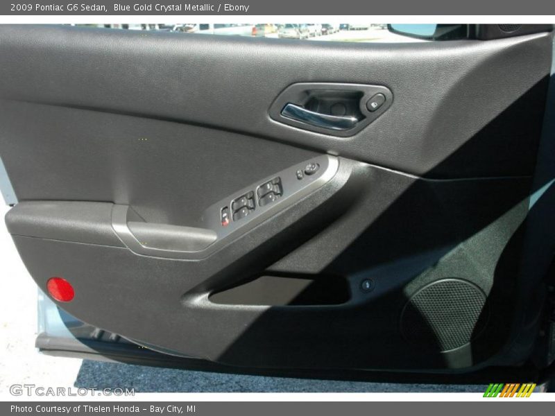 Blue Gold Crystal Metallic / Ebony 2009 Pontiac G6 Sedan