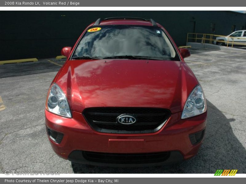 Volcanic Red / Beige 2008 Kia Rondo LX