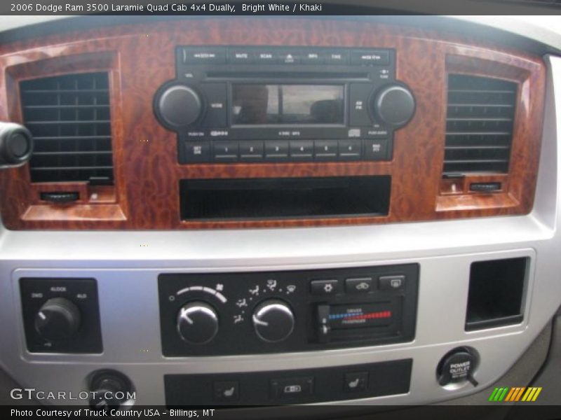 Bright White / Khaki 2006 Dodge Ram 3500 Laramie Quad Cab 4x4 Dually