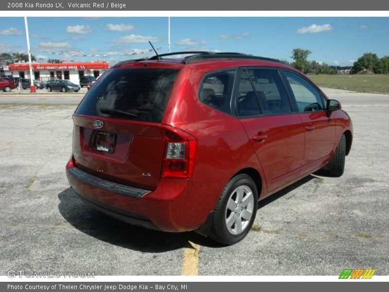 Volcanic Red / Beige 2008 Kia Rondo LX