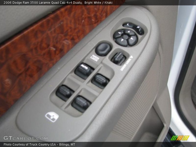 Bright White / Khaki 2006 Dodge Ram 3500 Laramie Quad Cab 4x4 Dually
