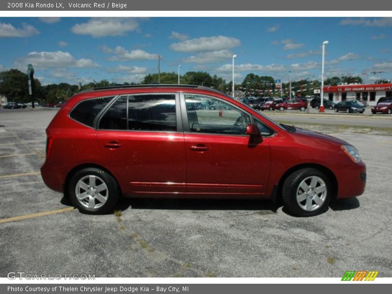 Volcanic Red / Beige 2008 Kia Rondo LX