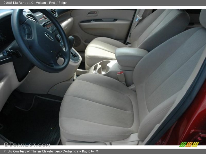 Volcanic Red / Beige 2008 Kia Rondo LX