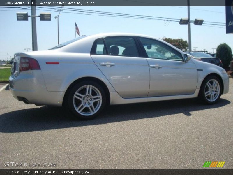 Alabaster Silver Metallic / Taupe 2007 Acura TL 3.2