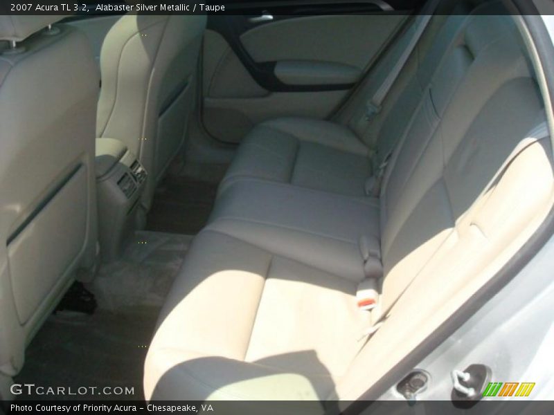 Alabaster Silver Metallic / Taupe 2007 Acura TL 3.2