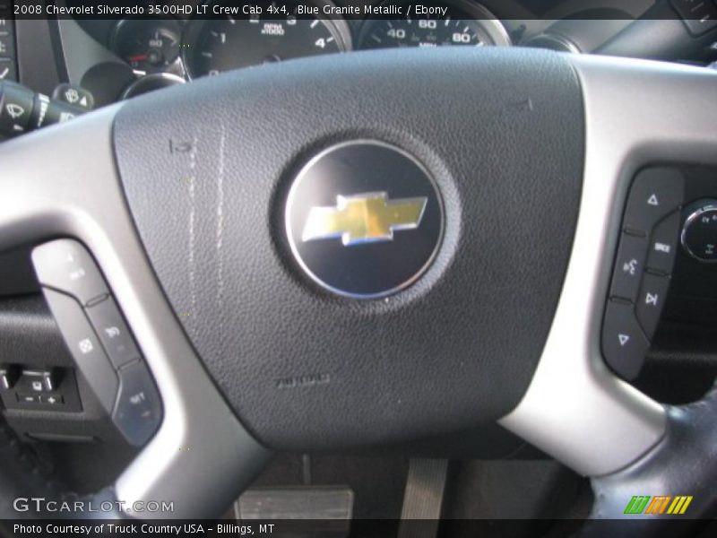 Blue Granite Metallic / Ebony 2008 Chevrolet Silverado 3500HD LT Crew Cab 4x4