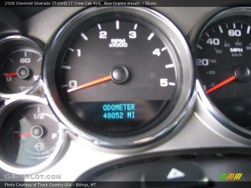 Blue Granite Metallic / Ebony 2008 Chevrolet Silverado 3500HD LT Crew Cab 4x4