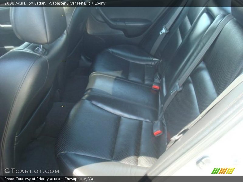 Alabaster Silver Metallic / Ebony 2008 Acura TSX Sedan