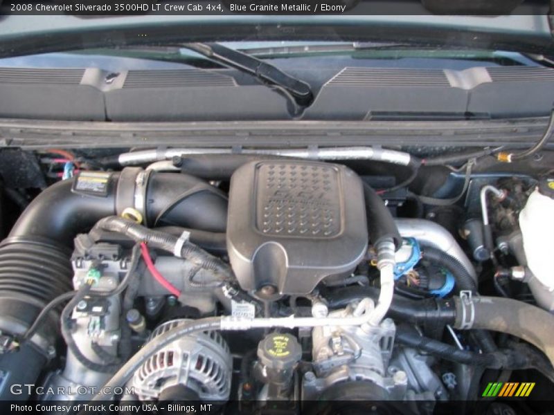 Blue Granite Metallic / Ebony 2008 Chevrolet Silverado 3500HD LT Crew Cab 4x4