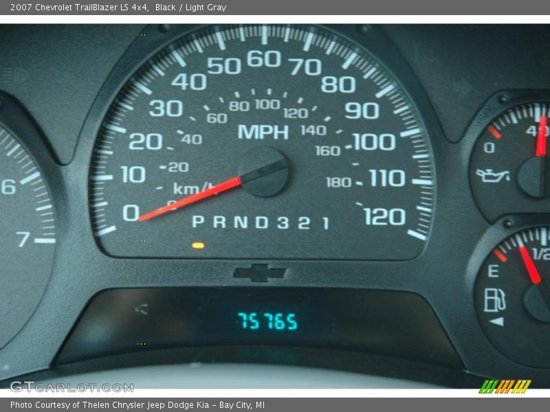 Black / Light Gray 2007 Chevrolet TrailBlazer LS 4x4