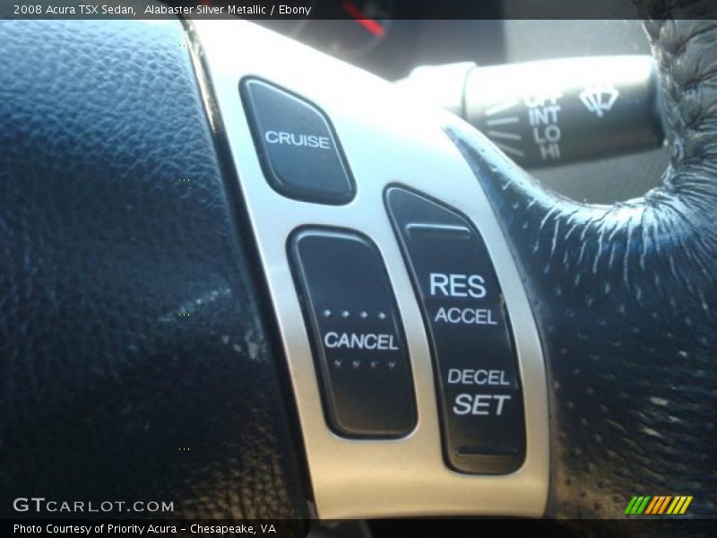 Alabaster Silver Metallic / Ebony 2008 Acura TSX Sedan