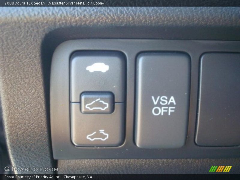 Alabaster Silver Metallic / Ebony 2008 Acura TSX Sedan