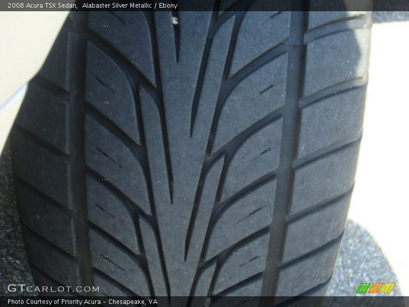 Alabaster Silver Metallic / Ebony 2008 Acura TSX Sedan