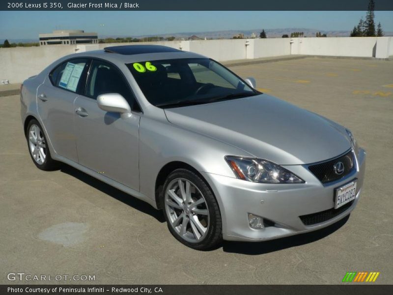 Glacier Frost Mica / Black 2006 Lexus IS 350