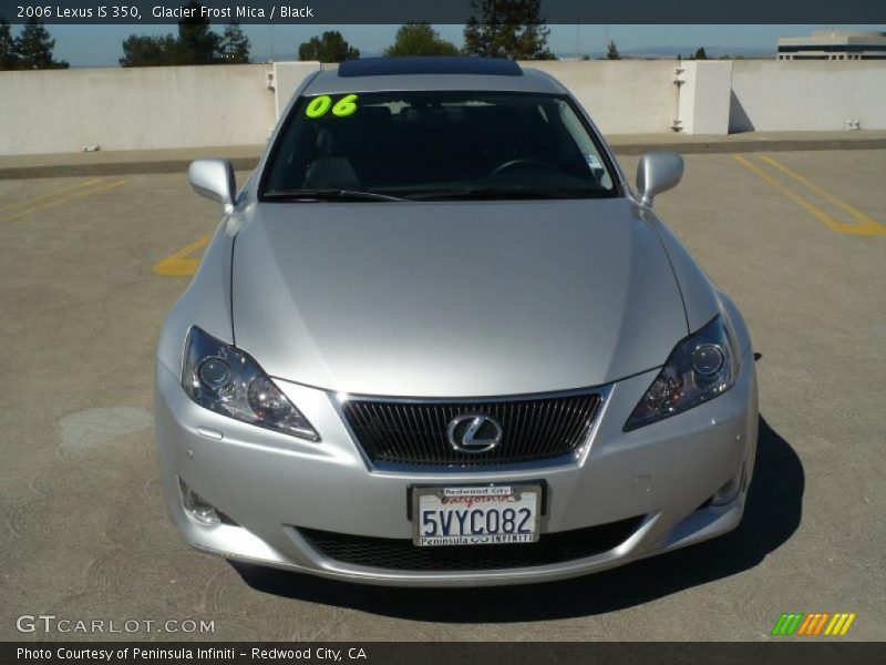 Glacier Frost Mica / Black 2006 Lexus IS 350