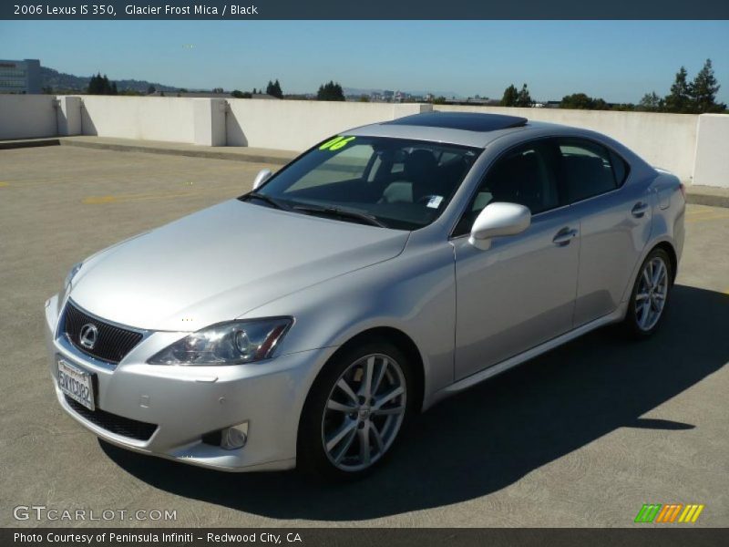 Glacier Frost Mica / Black 2006 Lexus IS 350