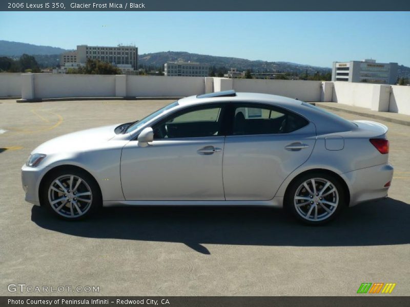 Glacier Frost Mica / Black 2006 Lexus IS 350